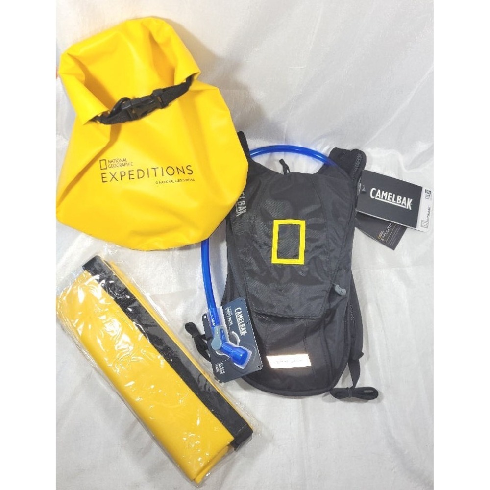 National Geographic Expeditions Camelbak 1.5L Big Valve Hydration & 2 Dry Bags